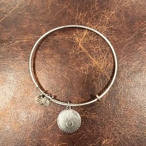 Alex and Ani original S silver bangle